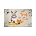 thumbnail image 1 of Trick or Treat Boston Terrier Funny Mummy Cosplay Pumpkin Candy Basket Indoor Rug Gentleman Dog Lover Gifts Carpet Living Bed Room Sofa Home Decor - 12016, 1 of 5