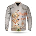 thumbnail image 1 of Trick or Treat Golden Retriever Funny Mummy Cosplay Pumpkin Candy Basket All Over Print 3D Baseball Jacket Goldens Dog Lover Gifts Idea Bomber Jacket Softball - 12016, 1 of 6