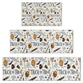thumbnail image 1 of Trick or Treat Halloween Pattern Kitchen Rugs Sets Of 3,Kitchen Runner Rugs Non Skid Washable,Decorative Kitchen Floor Mats for Kitchen,Sink,Laundry,17"x30"+ 17"x47" + 17"x59", 1 of 6