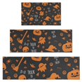 thumbnail image 1 of Trick or Treat Halloween Pattern Kitchen Rugs Sets Of 3,Kitchen Runner Rugs Non Skid Washable,Decorative Kitchen Floor Mats for Kitchen,Sink,Laundry,17"x30"+ 17"x47" + 17"x59", 1 of 6