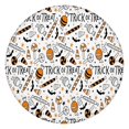 thumbnail image 1 of Trick or Treat Halloween Pattern Round Fitted Tablecloth with Elastic Edge,Dining Table Cover Waterproof,Outdoor Round Tablecloth for Camping,Dining,Indoor and Outdoor, 1 of 7