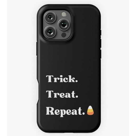 Trick Treat Repeat Halloween Art GA4382 Phone Case for iPhone 11 to 17 Pro Max
