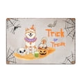 thumbnail image 1 of Trick or Treat Shiba Inu Funny Mummy Cosplay Pumpkin Candy Basket Horizontal Metal Aluminum Sign Shibas Dog Lovers Gifts Idea Wall Art Home Decor - 12016, 1 of 5