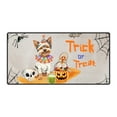 thumbnail image 1 of Trick or Treat Yorkshire Terrier Funny Mummy Cosplay Pumpkin Candy Basket Desk Mat Full Keyboard Mouse Pad Yorkie Dog Lover Gifts Large Mousepad - 12016, 1 of 5
