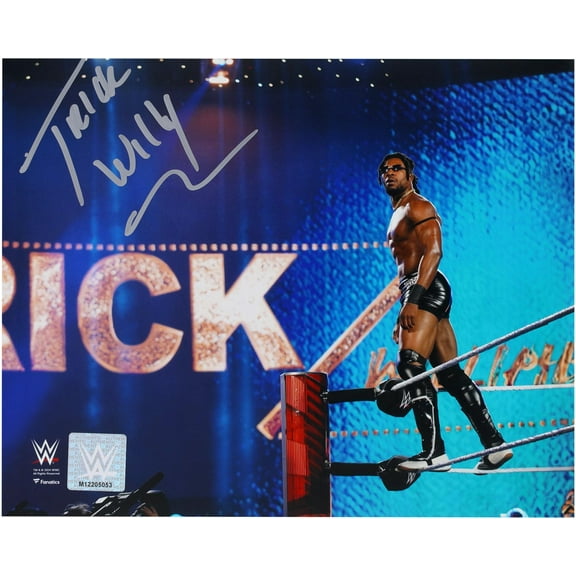 Trick Williams WWE Autographed 8" x 10" Standing On Ropes Photograph - Fanatics Authentic Certified