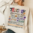 thumbnail image 1 of Trick or Teach Halloween Teacher Sweatshirt, Coquette Pencil Doodles Pullover, Cute Fall Classroom Sweater for Educators, 1 of 5