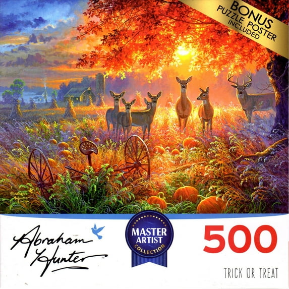 Trick or Treat 500 Piece Puzzle by Abraham Hunter