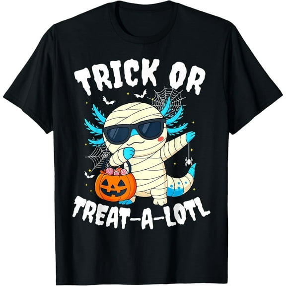 Trick or Treat A Lotl Axolotl Halloween Costume Adult T-Shirt