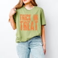 thumbnail image 1 of Trick or Treat Block Distressed - Women's Short Sleeve Graphic T-Shirt, 1 of 13