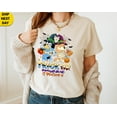 thumbnail image 1 of Trick or Treat Bluey Halloween shirt, Cartoon Family Matching Costume Tee,Sand Color,Size XL, 1 of 5