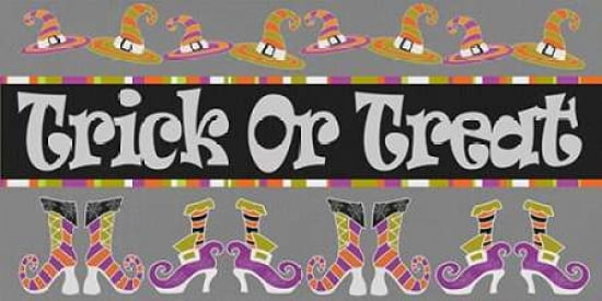 Trick or Treat Boots and Hats Canvas Art - Shanni Welsh (10 x 20)