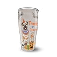 thumbnail image 1 of Trick or Treat Bullmastiff Funny Mummy Cosplay Pumpkin Candy Basket 30oz Stainless Steel Tumbler Insulated Cup with Lid Dog Lover - 12016, 1 of 5