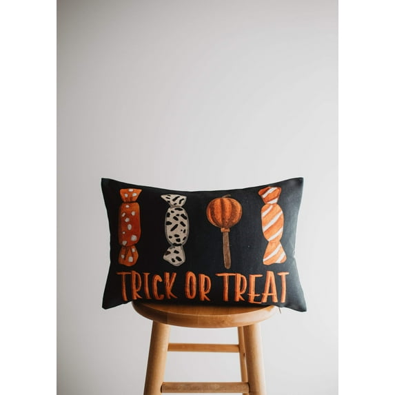 Trick or Treat Candy Pillow Cover | Halloween Pillow Covers | Fall Decor | Room Decor | Decorative Pillows | Gift for her | Sofa Pillows