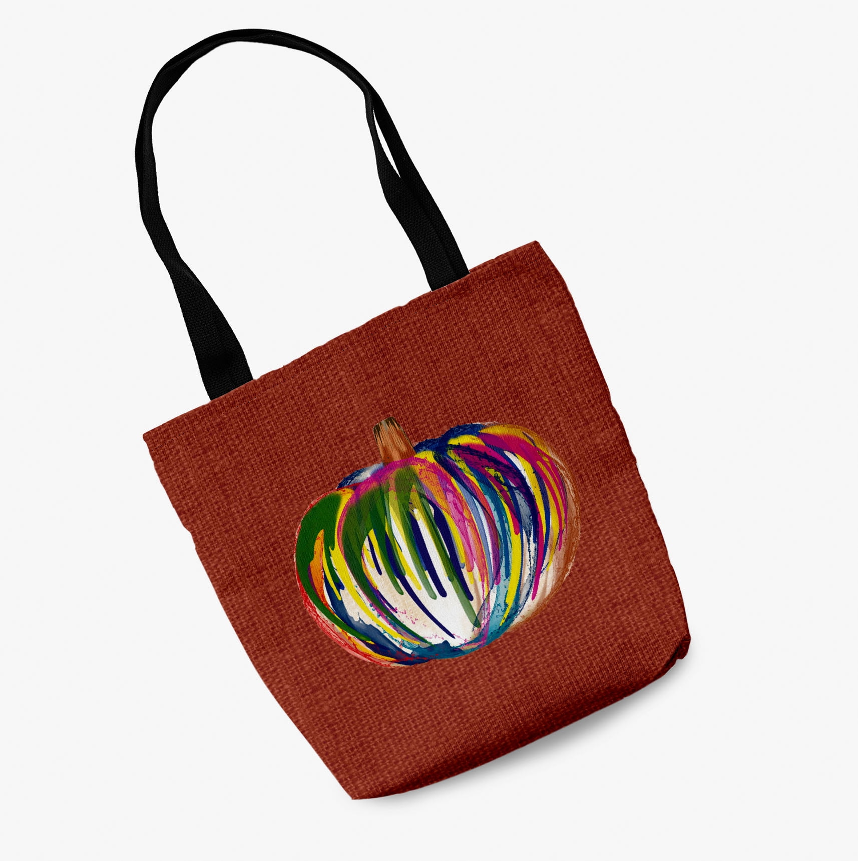 Trick or Treat Colorful Pumpkin Halloween Tote Bag