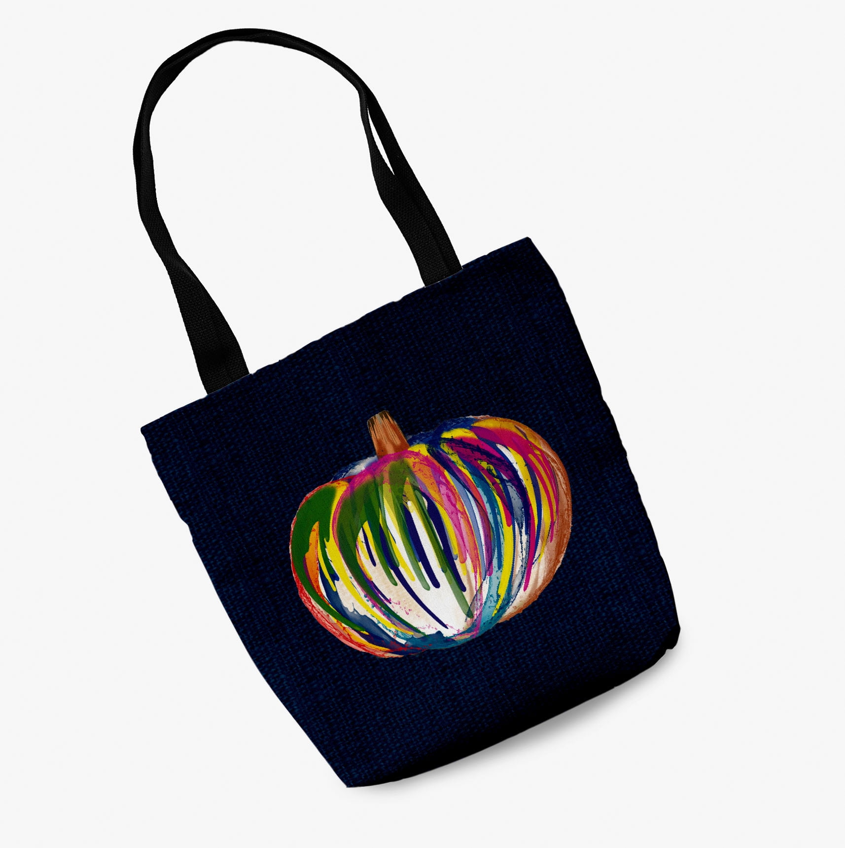 Trick or Treat Colorful Pumpkin Halloween Tote Bag