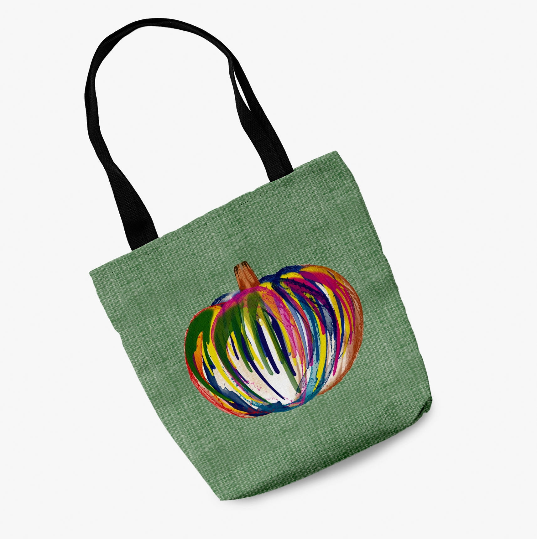 Trick or Treat Colorful Pumpkin Halloween Tote Bag