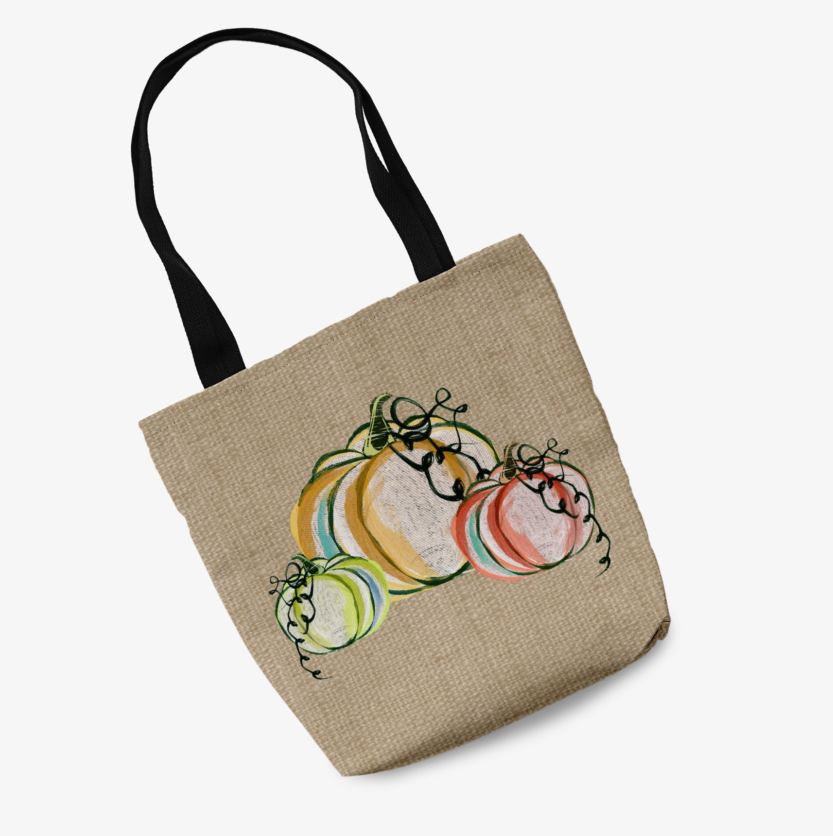Trick or Treat Colorful Pumpkins Halloween Tote Bag