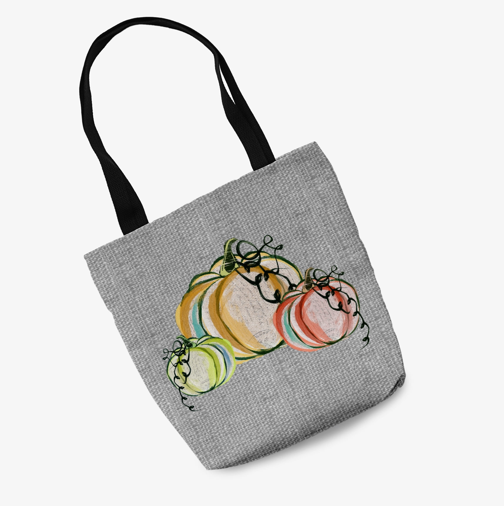 Trick or Treat Colorful Pumpkins Halloween Tote Bag