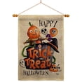 thumbnail image 1 of Trick or Treat Day Falltime Halloween 28 x 40 in. Double-Sided Decorative Vertical House Flag Set for Decoration Banner Garden Yard Gift, 1 of 1