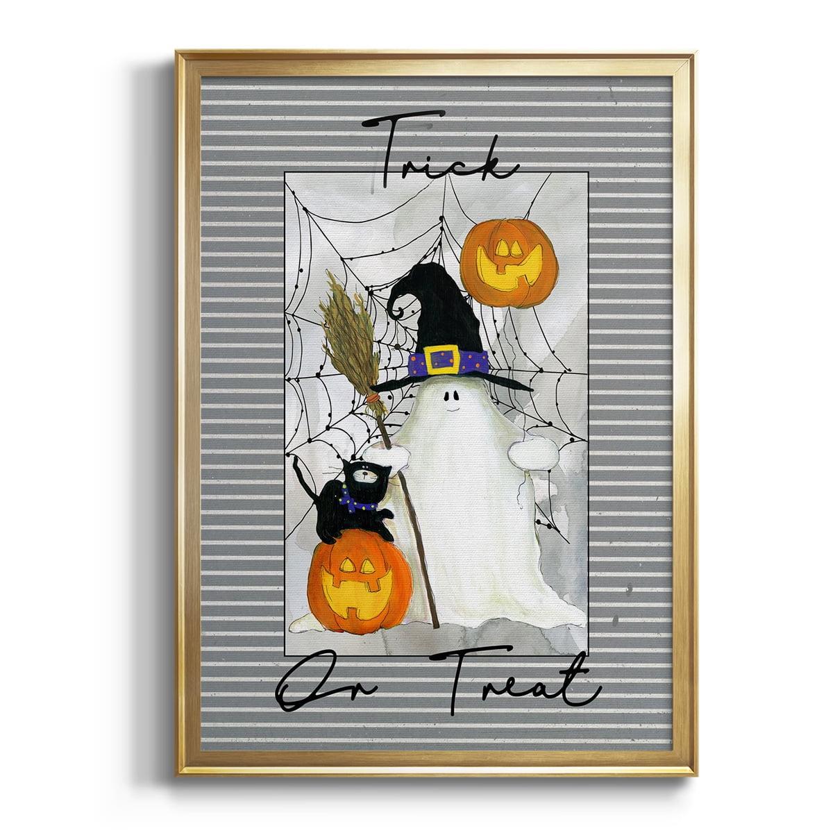 Trick or Treat Ghost Premium Classic Framed Print - Ready to Hang