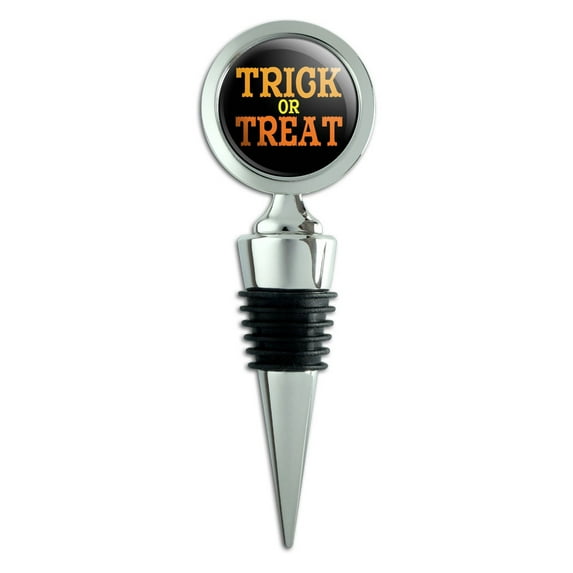 Trick or Treat Halloween Wine Bottle Stopper
