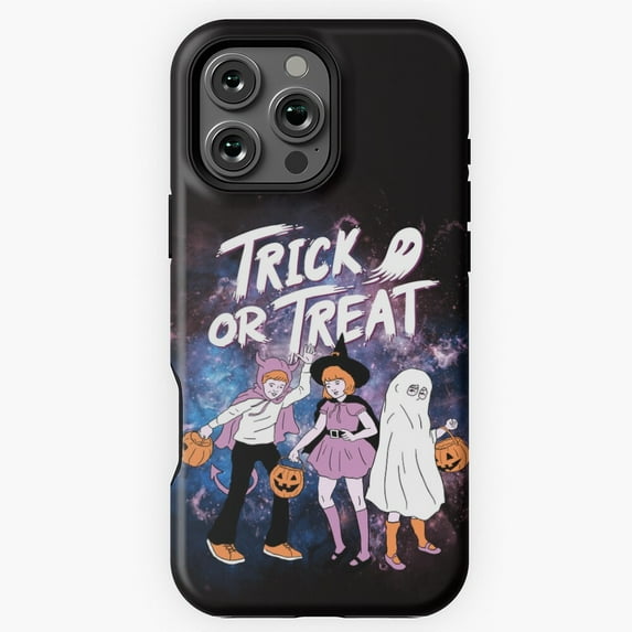 Trick or Treat Horror Halloween Vintage Phone Case for iPhone 16 15 14 13 12 11 Pro Max M5910714