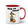 thumbnail image 1 of Trick or Treat Labrador Retriever Needs Candy Happy Halloween Night 11oz Accent Two-tone Mug Lab Dog Lover Gifts Coffee Tea Cup - 02020, 1 of 5