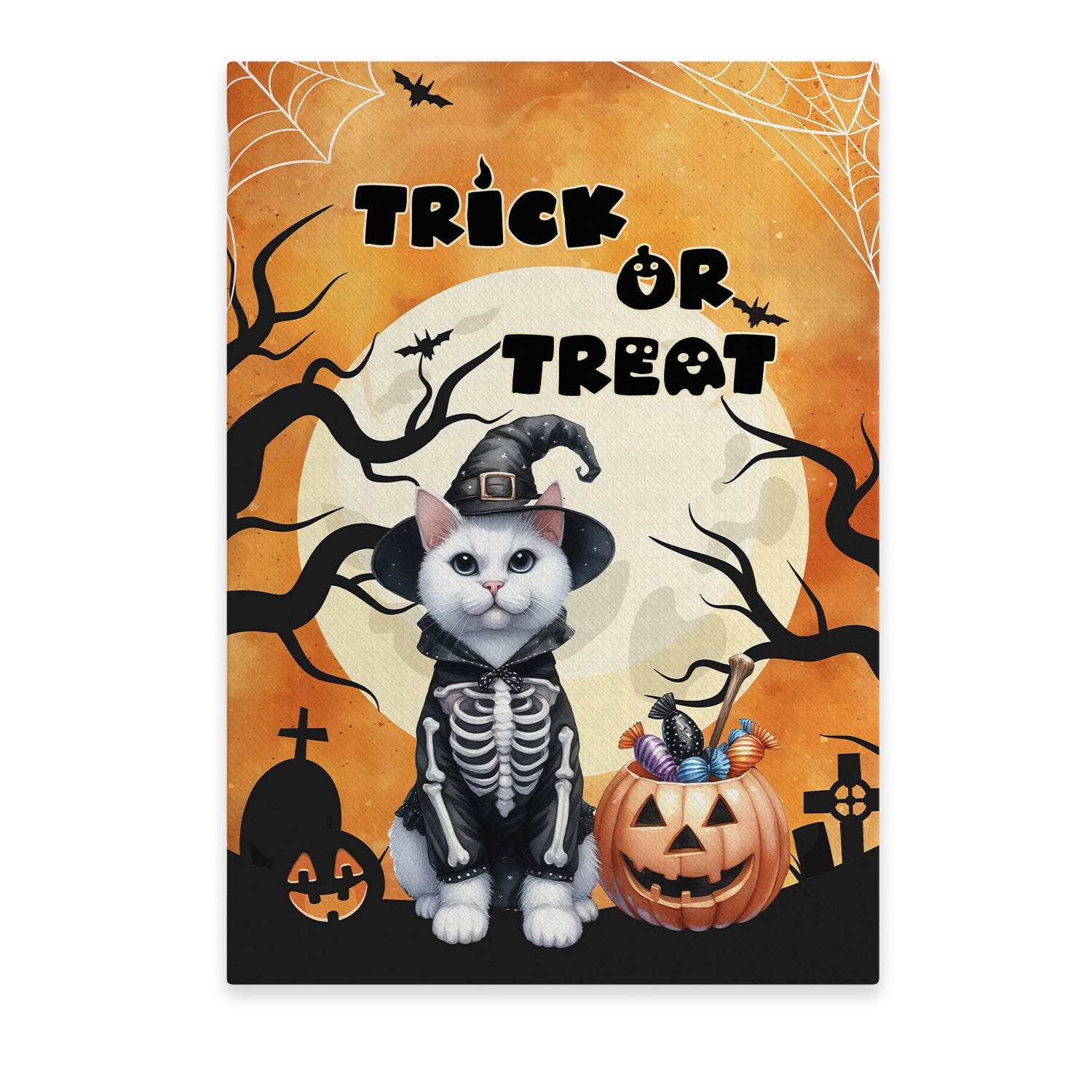 Trick or Treat Manx Needs Candy Happy Halloween Night Vertical Matte Trick or Treat Manx Needs Candy Happy Halloween Night Vertical Matte