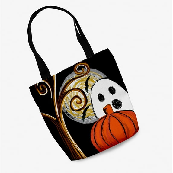 Trick or Treat Ooky Spooky Halloween Cotton Tote Bag