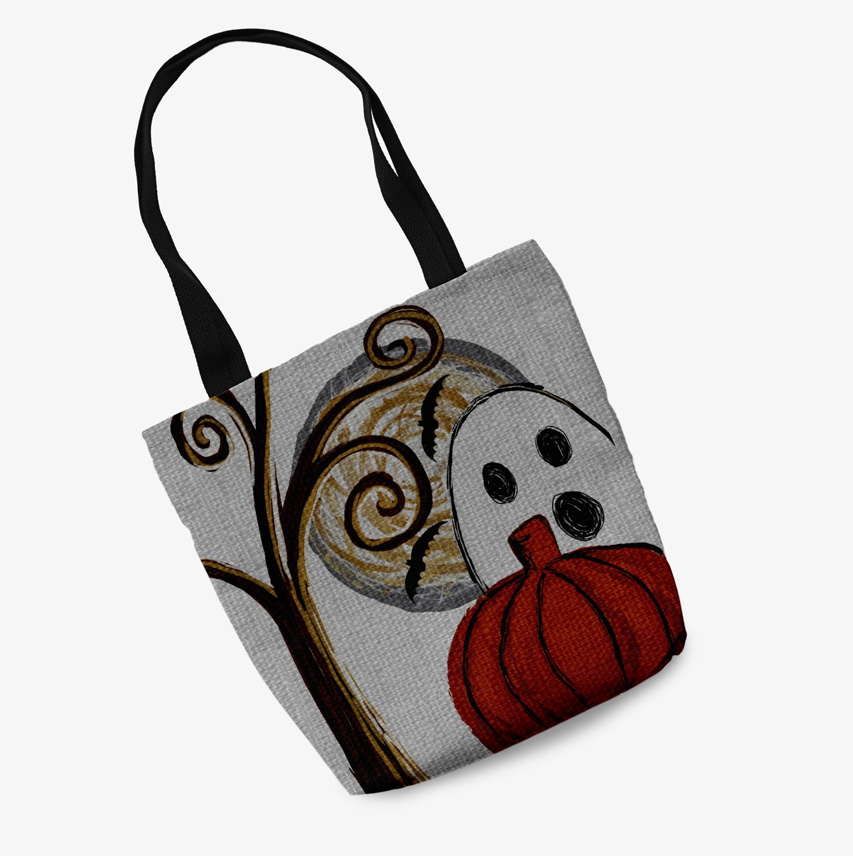 Trick or Treat Ooky Spooky Halloween Cotton Tote Bag