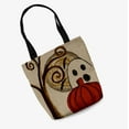 thumbnail image 1 of Trick or Treat Ooky Spooky Halloween Cotton Tote Bag, 1 of 2