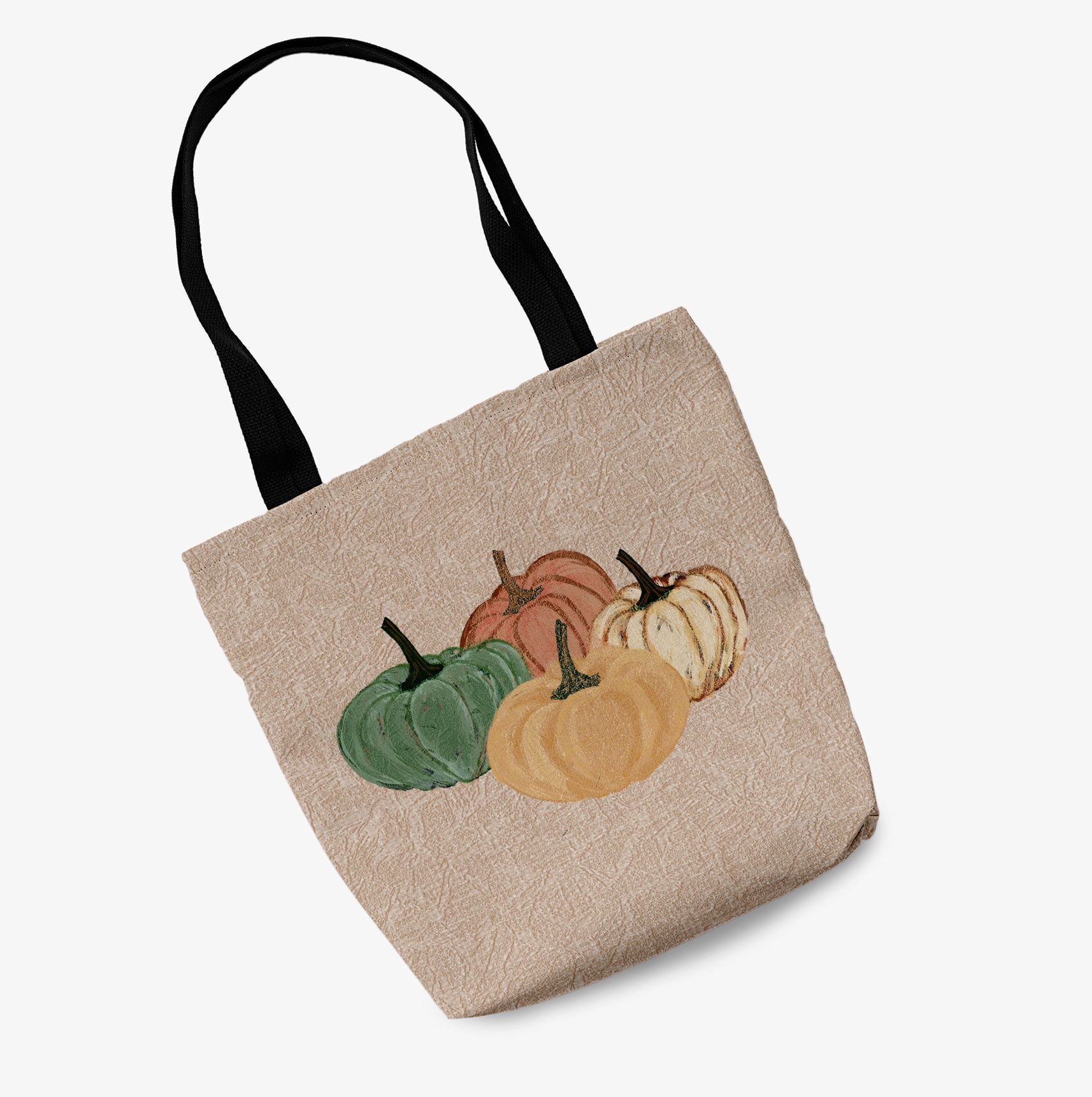 Trick or Treat Paper Mache Pumpkins Halloween Tote Bag