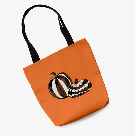 Trick or Treat Pumpkin Duo Halloween Tote Bag