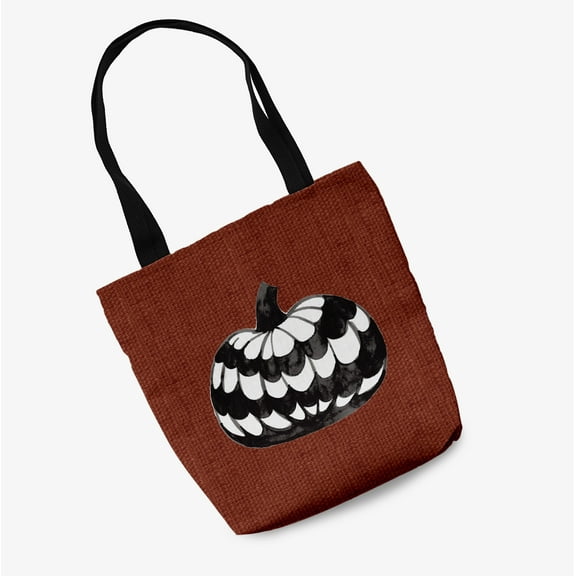 Trick or Treat Pumpkin Single Halloween Tote Bag