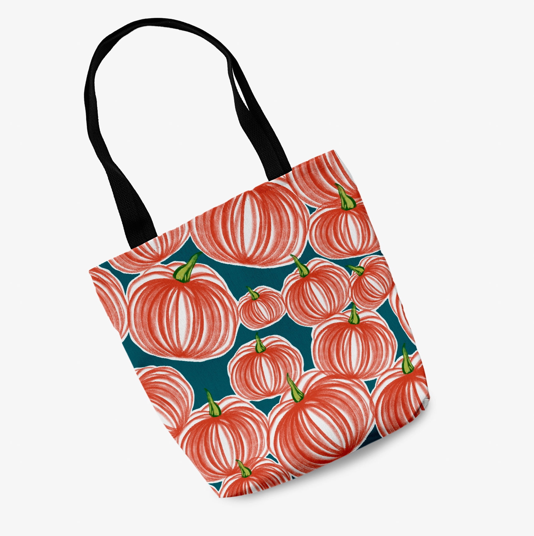 Trick or Treat Pumpkins-a-Plenty Halloween Cotton Tote Bag