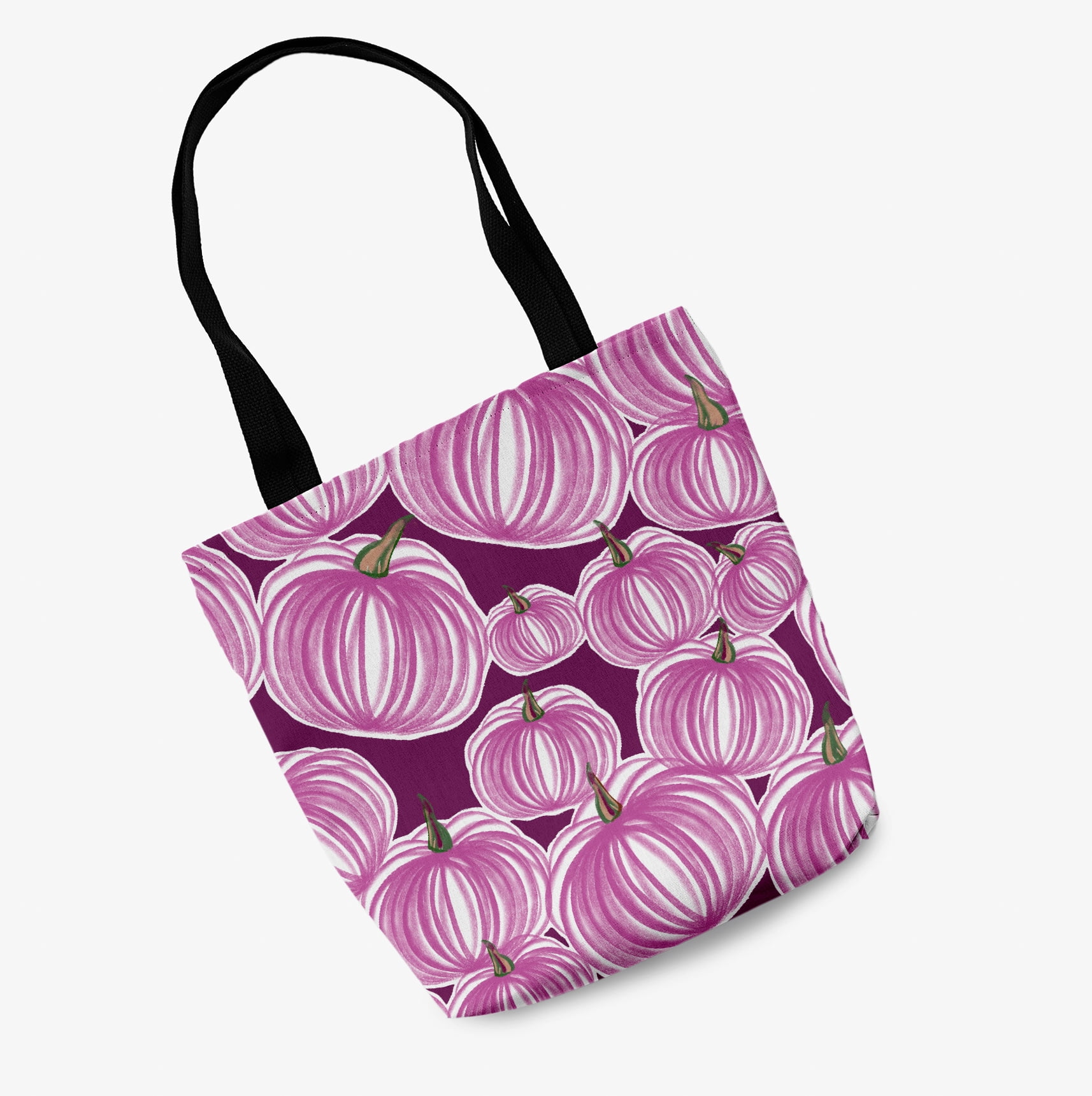 Trick or Treat Pumpkins-a-Plenty Halloween Cotton Tote Bag
