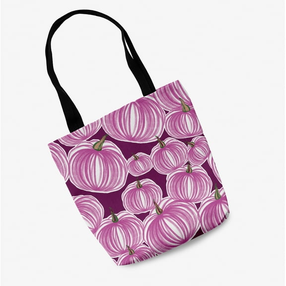 Trick or Treat Pumpkins-a-Plenty Halloween Cotton Tote Bag