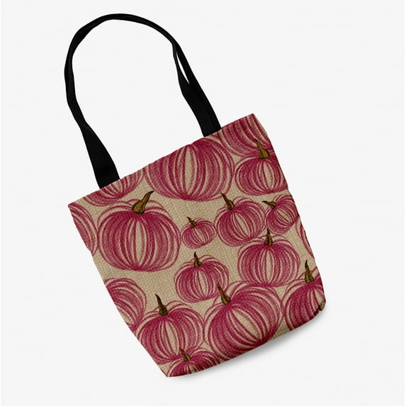 Trick or Treat Pumpkins-a-Plenty Halloween Cotton Tote Bag