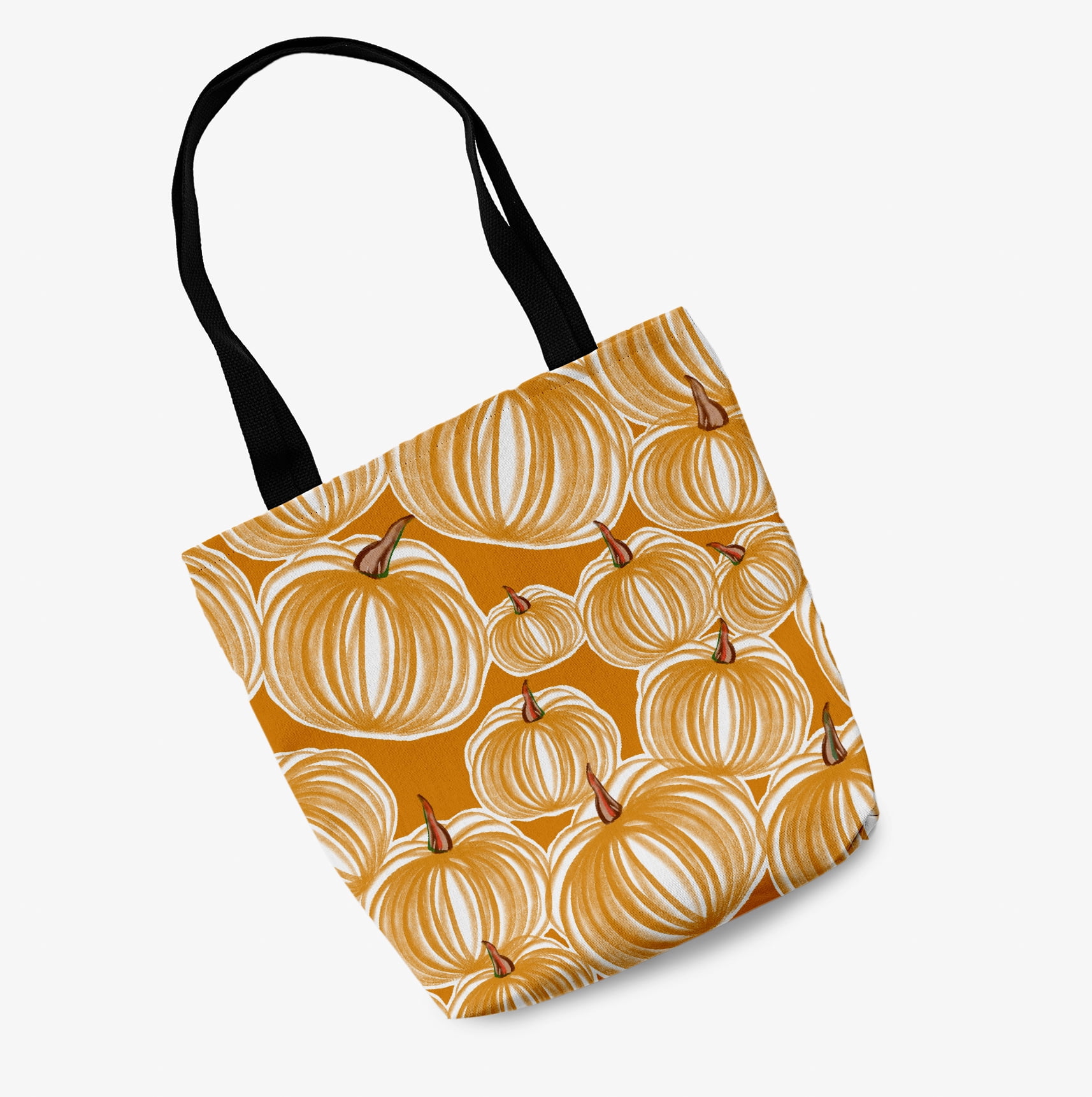 Trick or Treat Pumpkins-a-Plenty Halloween Cotton Tote Bag
