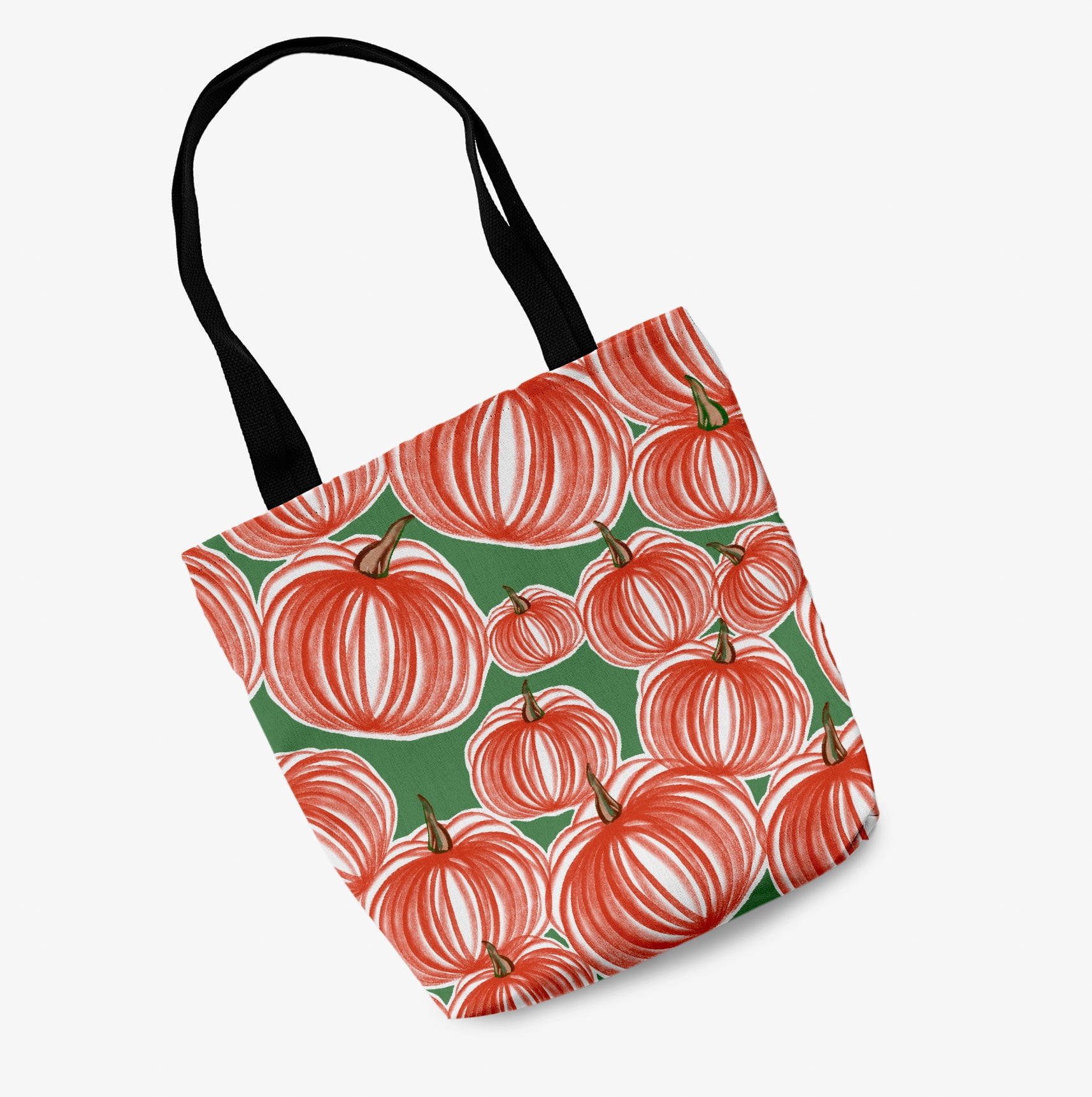 Trick or Treat Pumpkins-a-Plenty Halloween Cotton Tote Bag
