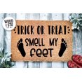 thumbnail image 1 of Trick or Treat Smell My Feet Door Mat | Funny Doormat | Welcome Mat | Halloween Decor | Funny Door Mat | Home Doormat | Halloween Mat, 1 of 2