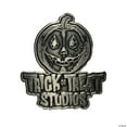 thumbnail image 1 of 1 1/2" Trick Or Treat Studios Logo Antique Steel Enamel Pin, 1 of 4