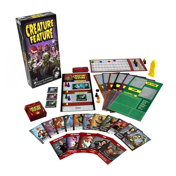 Trick Or Treat Studios Richard Garfields Creature Feature - Monster Themed Movie Agent Bluffing Board Game, 3-6 Players Ages 14+