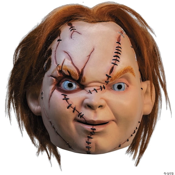 Trick or Treat Studios Curse of Chucky Evil Latex Mask, with Synthetic Hair for Adults