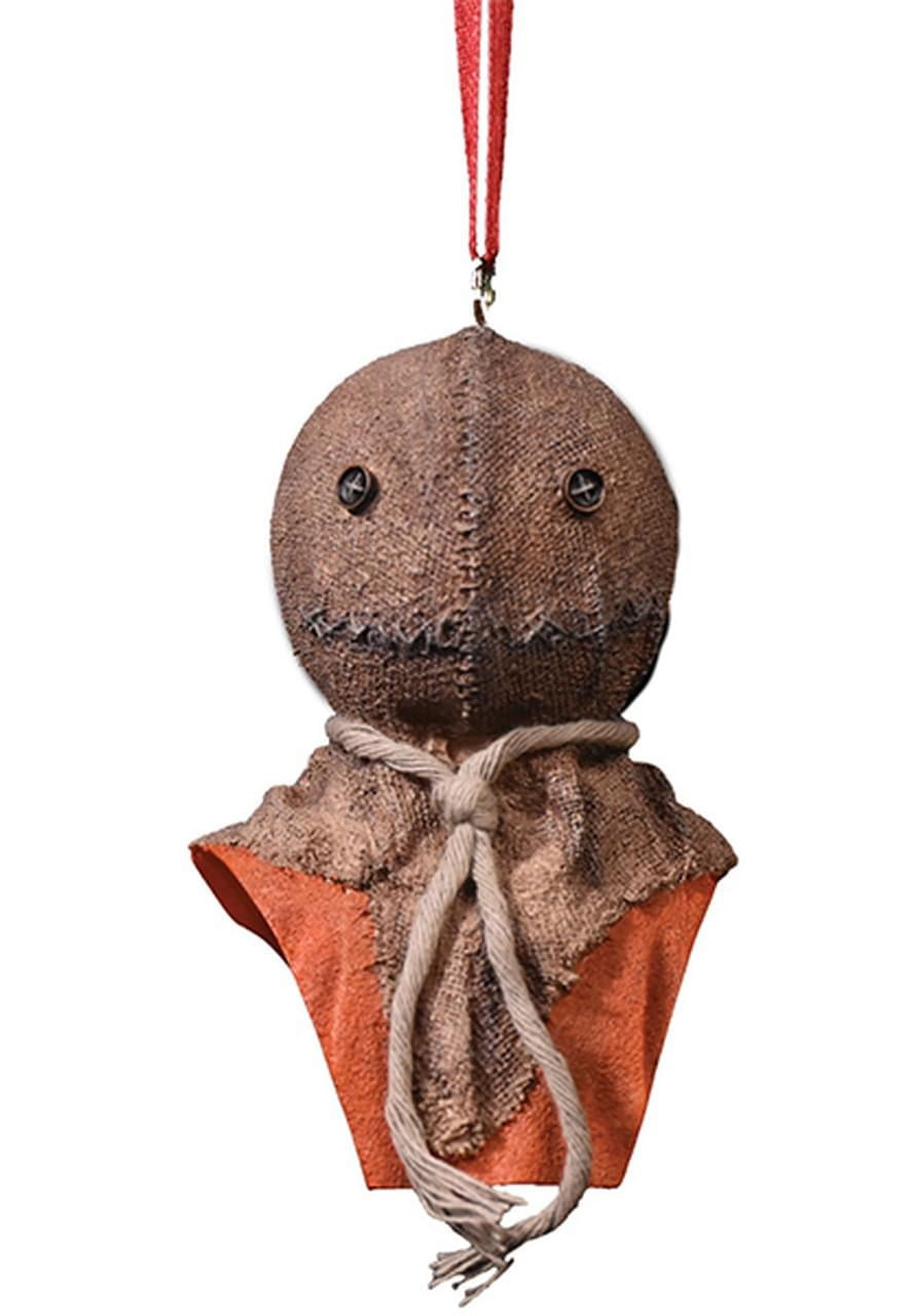 Halloween Sam Resin Ornament with Burlap Sack