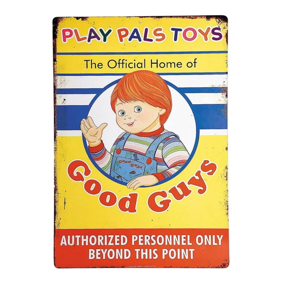 Trick or Treat Studios MASFUS148 Childs Play 2 Play Pals Aluminum Sign Prop