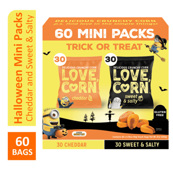 Trick or Treat Sweet & Salty Mini Snack Packs, 60 Count