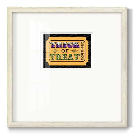 Trick or Treat TicketPremium Framed Print