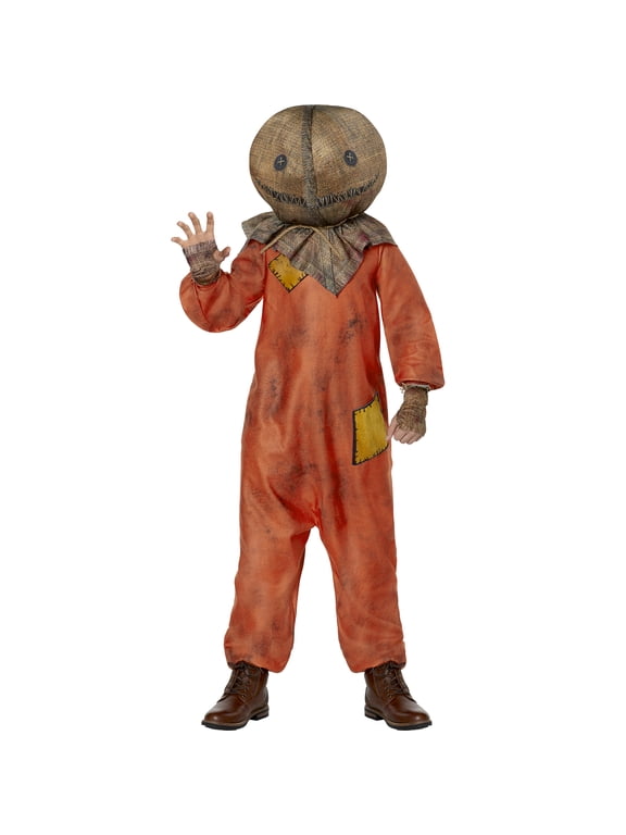 Trick r Treat Sam 3pc Halloween Costume for Children, Boy's Size L (10/12), by Inspirit Designs