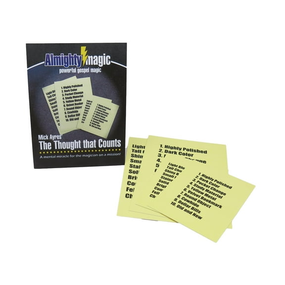 Trickmaster Almighty Magic The Thought that Counts Trick- Mick Ayres'-- Powerful Gospel Magic